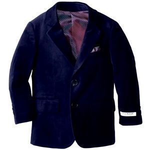 Isaac Mizrahi Little Boys  Velvet Blazer navy.
